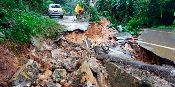 Hundimiento-carretera