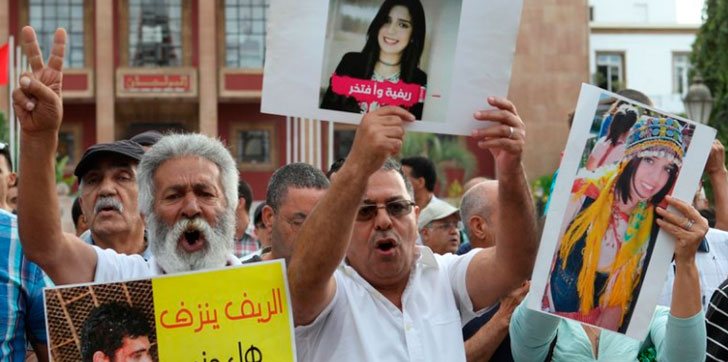 Manifestantes-Marruecos