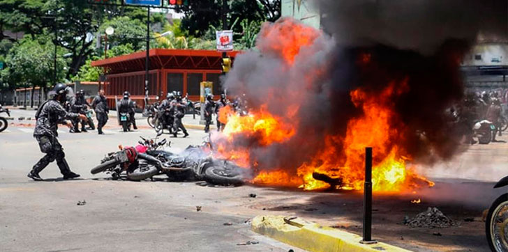 Protesta-incendio-Venezuela
