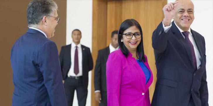 Gobierno-y-oposición-de-Venezuela-discuten-condiciones-para-presidenciales