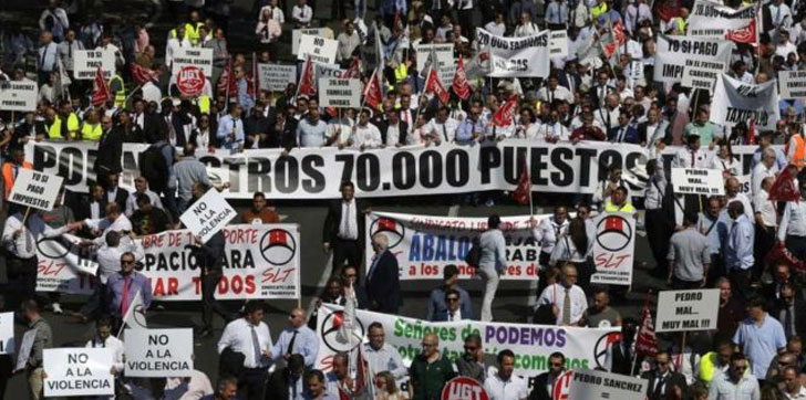 PROTESTA-UBER-ESPAÑA