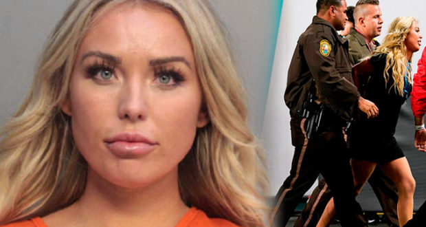 Arrestan a una influencer de Los Ángeles que se lanzó al terrero